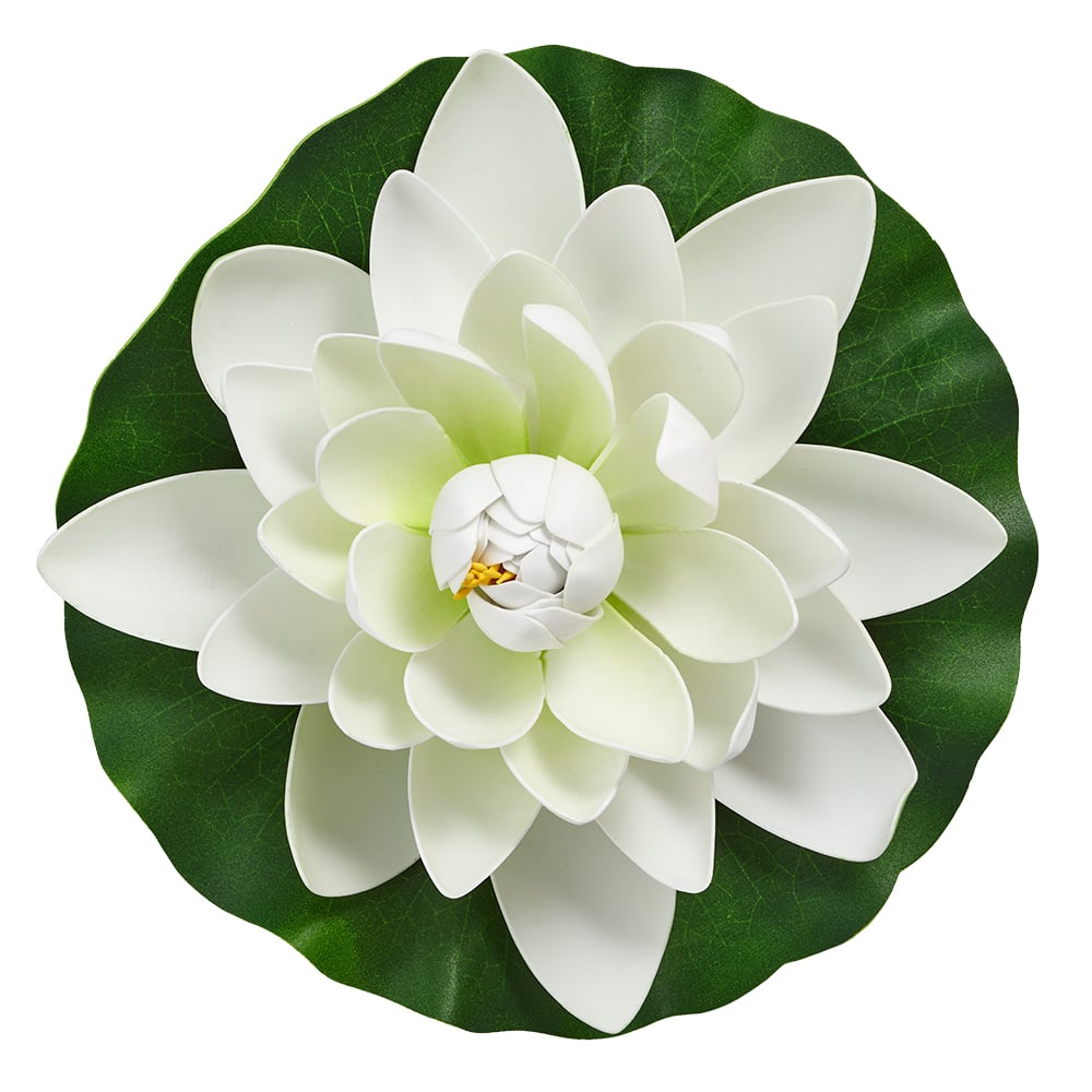 Velda Floating White Lotus Flower