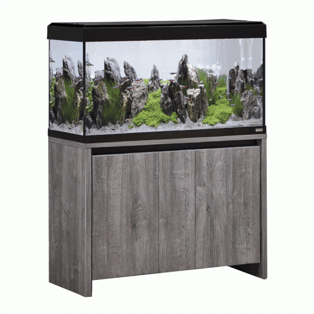 Fluval Roma 200 Aquarium Set and Cabinet - Grey Oak
