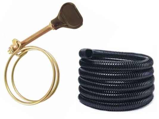 Selecting the right pond hose and hose clips for your pond pump