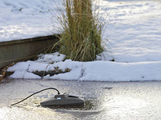 How to keep your fish pond from freezing