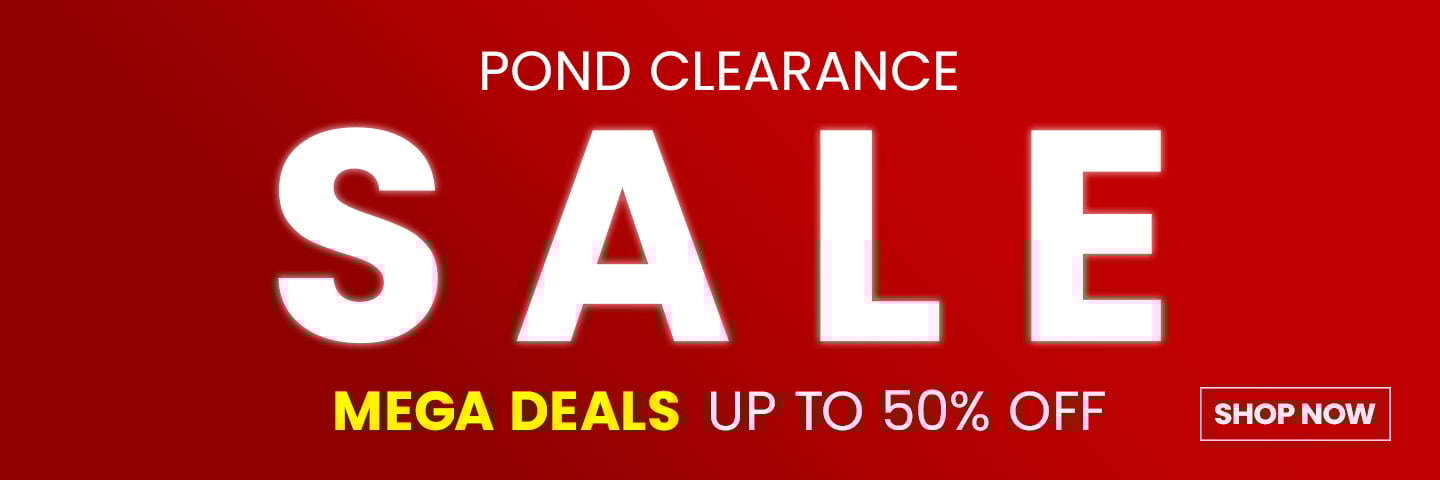 Pond Sale, huge savings on Swell pond products. Click to shop.